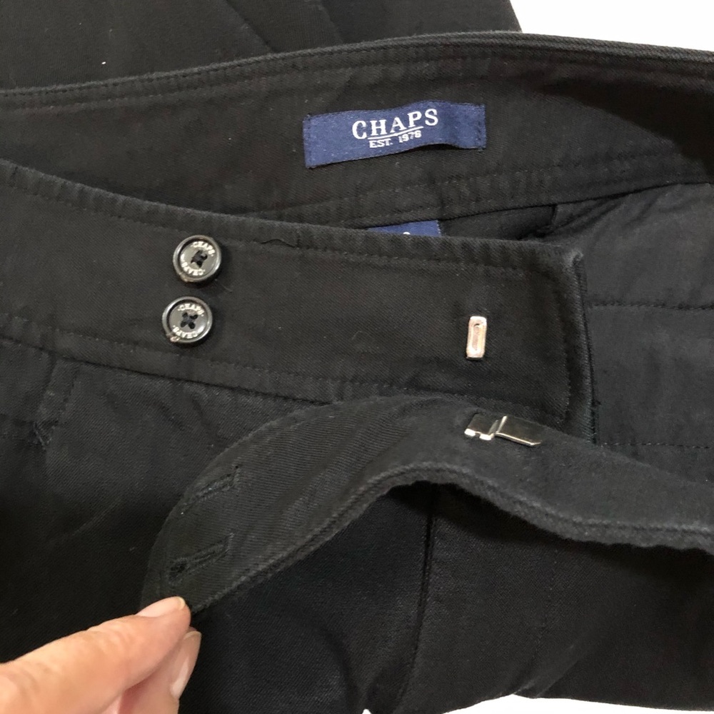 Chaps Black Women's Trousers 12 - Picture 4 of 7